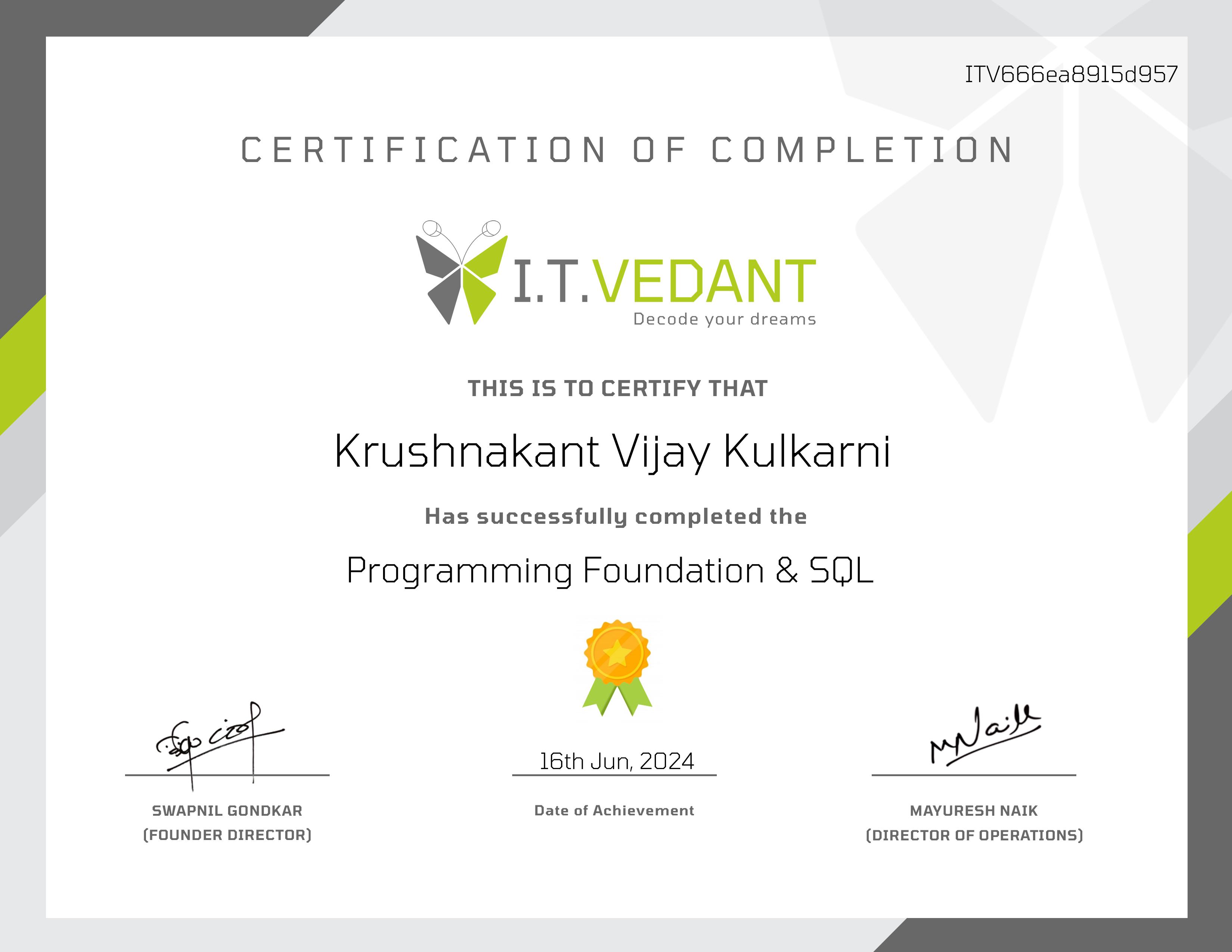 SQL Certification